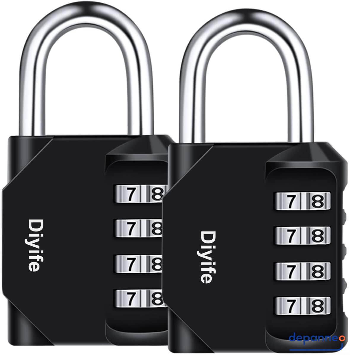 Dww-cadenas Combinaison 4 Digit,serrure Combine,numero Cadenas