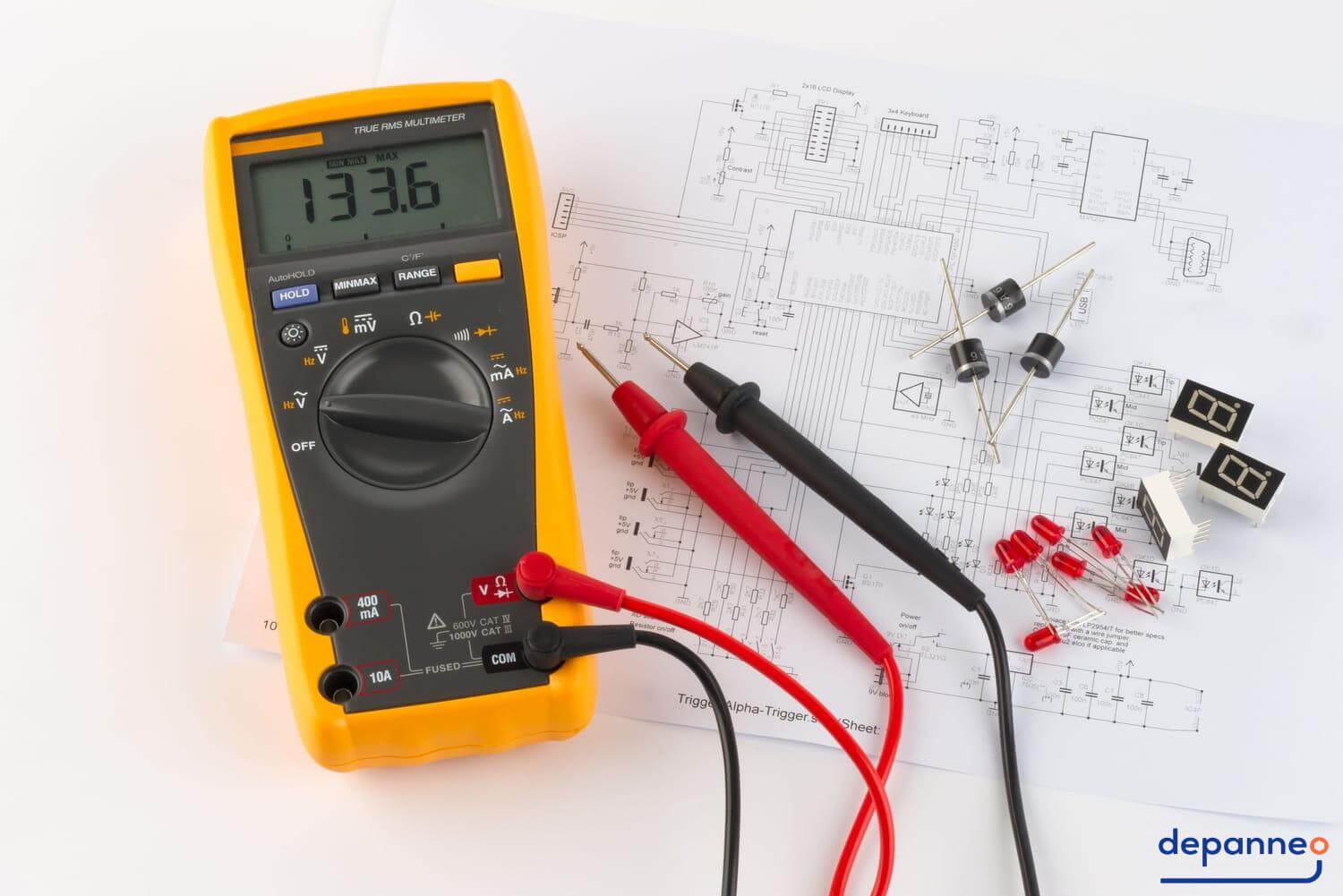 tester un fusible Utiliser un multimètre dépannage électricité