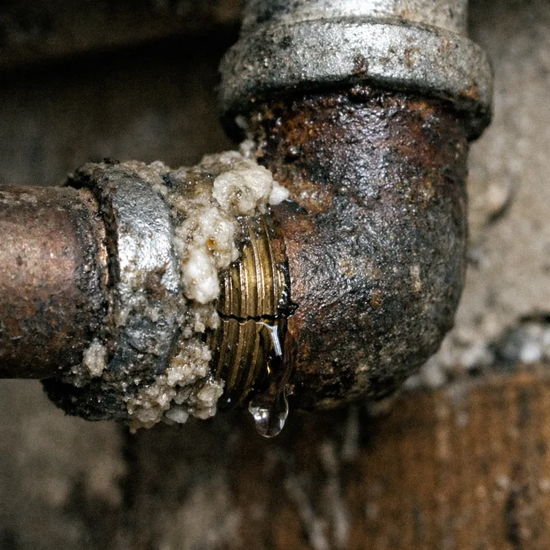 Schéma explicatif des principales causes de fuite sur un cumulus électrique domestique