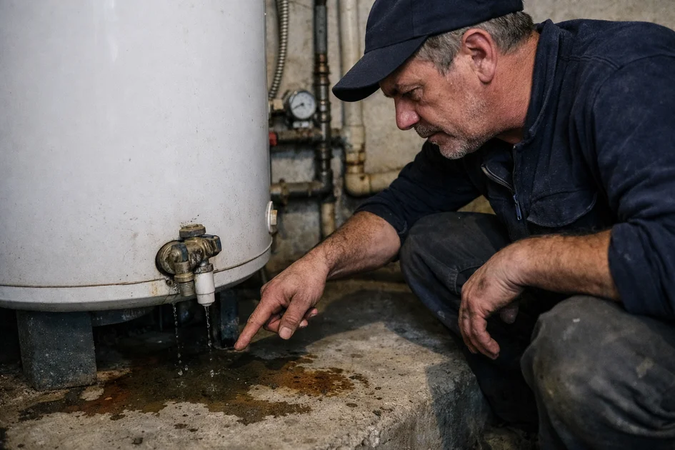 Image réaliste d'un cumulus électrique avec des gouttes d'eau visibles, illustrant une fuite
