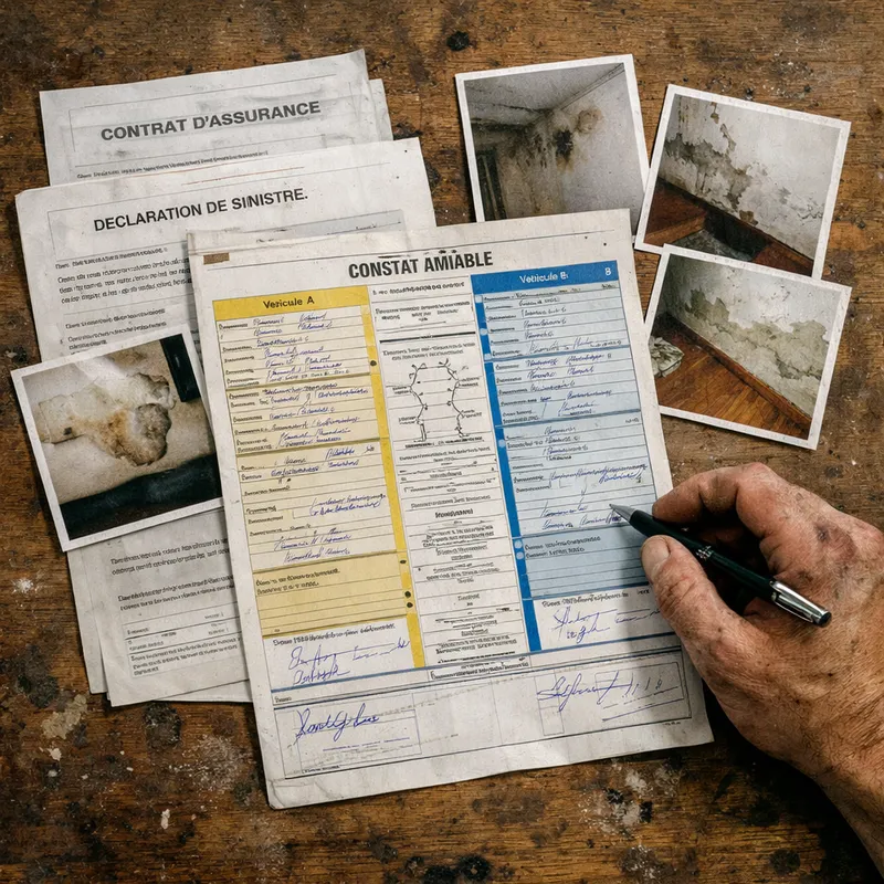 personne examinant une fuite d’eau sous un lavabo suite à un dégât des eaux