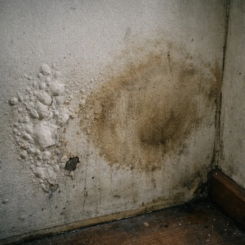 Vue rapprochée d'un compteur d'eau avec goutte d'eau témoignant d'une fuite avant compteur