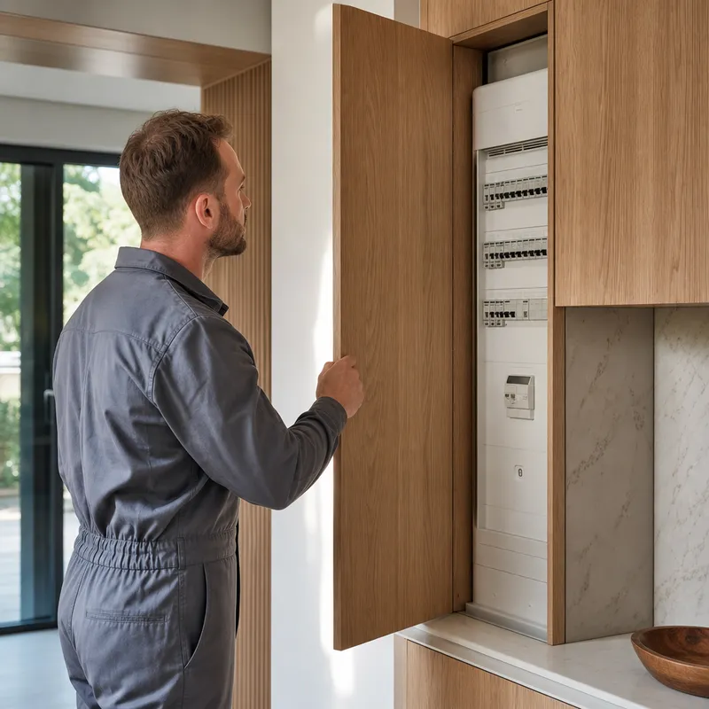 Solutions pour cacher un tableau électrique dans la cuisine