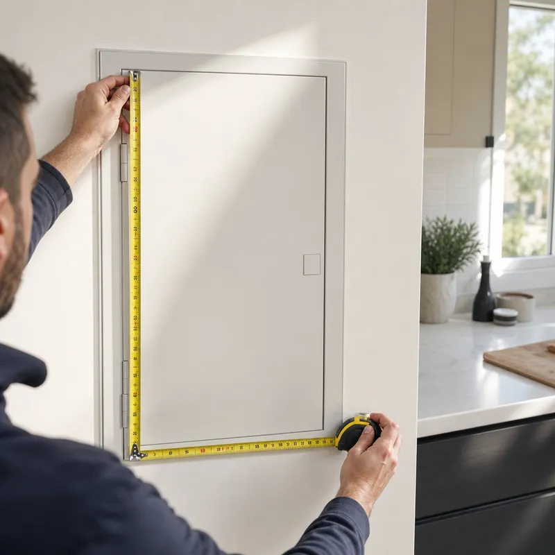 Mesure des tailles standard d’un tableau électrique intégré