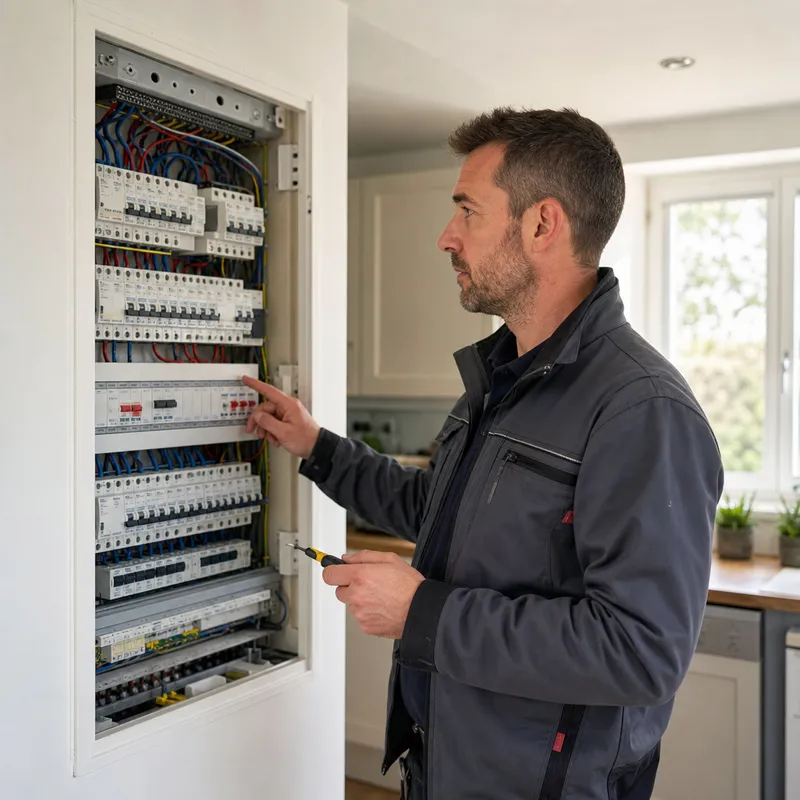Répartition des disjoncteurs dans un tableau électrique moderne