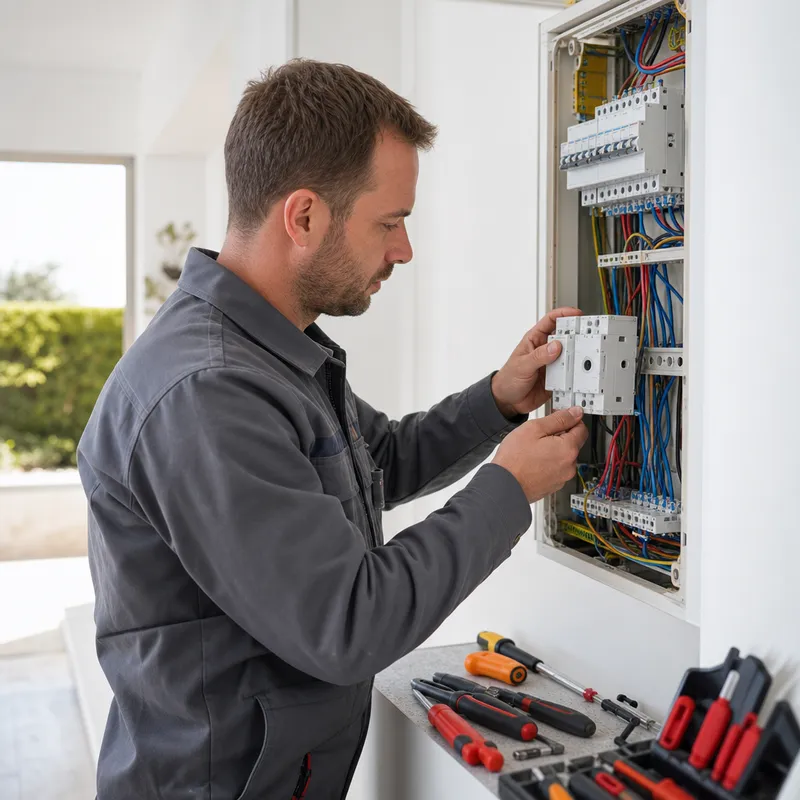 Installation d’un sectionneur porte-fusible dans un tableau électrique