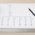 Schéma unifilaire de tableau électrique imprimé avec crayon et règle