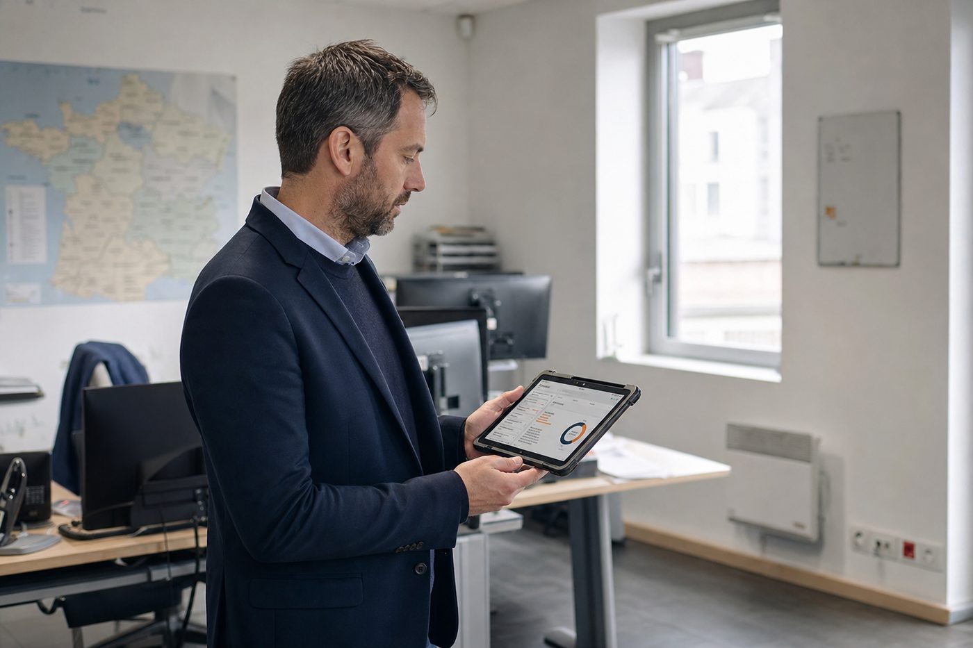 Facility&nbsp;Manager Harmony consultant le suivi des interventions sur tablette