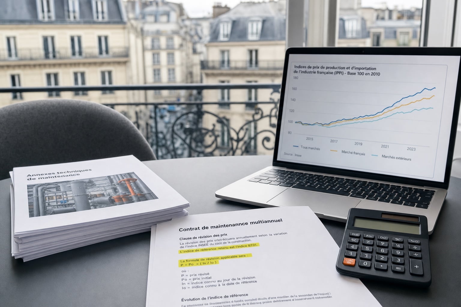 Formule de révision de prix contrat de maintenance 2021