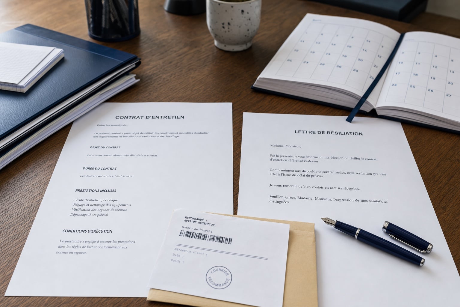 Résiliation contrat d entretien loi chatel lettre type