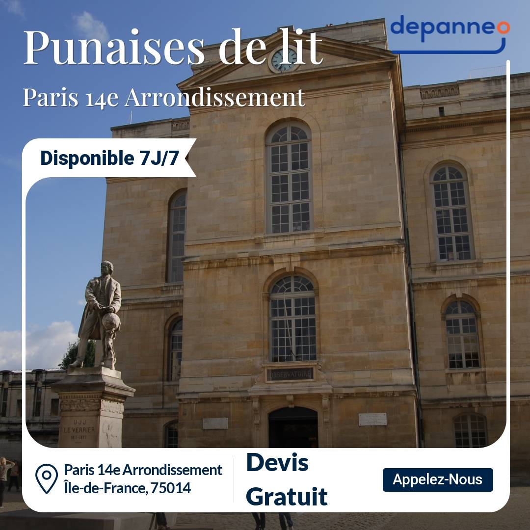 punaise de lit Paris 14e Arrondissement