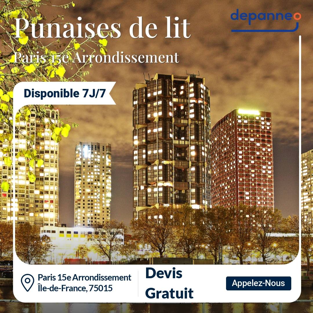 punaise de lit Paris 15e Arrondissement